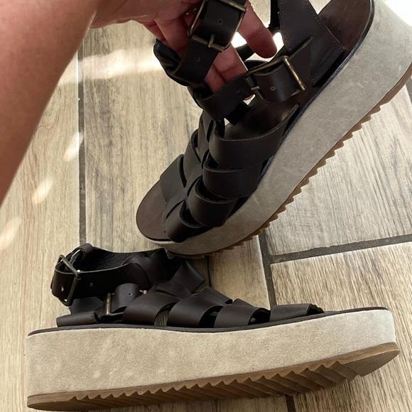 A.P.C. Dark Brown Cesar Sandals 40 - Picture 5 of 7